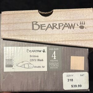 BearPaw Youth Blush Britton Sandals